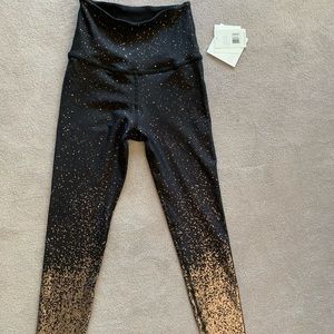 Beyond Yoga Black/metallic splattered leggings
